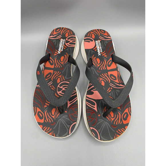 SKECHERS GOGA MAX Thong Flip Flops Slides Sandals Comfort Shoes Women's Size 7 - Picture 7 of 11